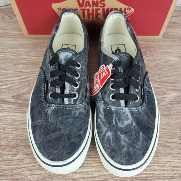 NEW Vans Authentic Low Shoes Women's Size 6 Denim Tie Dye Skate Casual Sneakers‎ - Picture 4 of 7